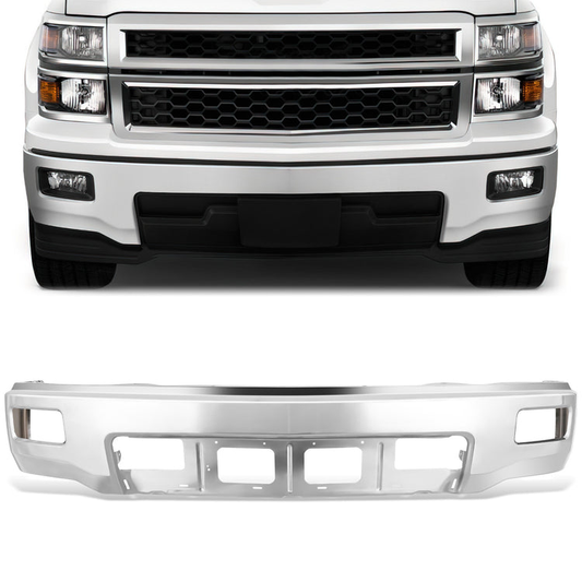 DEFENSA 14-15 CHEVROLET SILVERADO 1500 - FITS MODELS WITH FOG LAMPS; WITHOUT PARKING AID SENSORS - CHROME