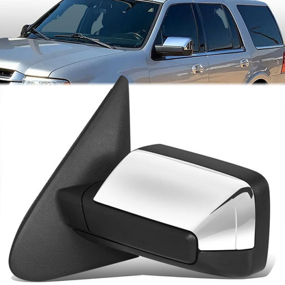 RETROVISOR MIRROR - FORD EXPEDITION 2015-2017 - WITH POWER FOLD - WITH HEATED - WITH BLIND SPOT CHROME COVER - OE STYLE - DRIVER LEFT SIDE