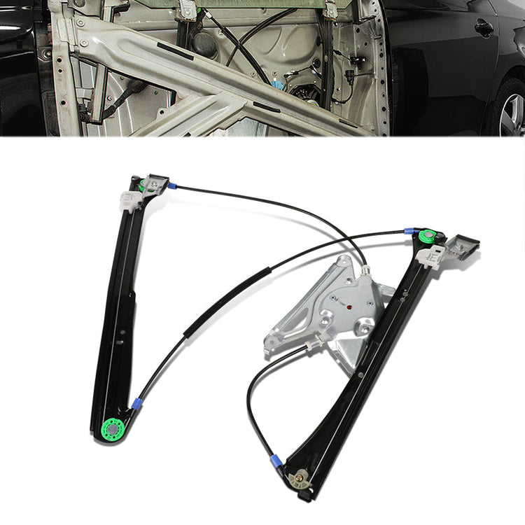 REGULADOR DE VENTANA WINDOW MOTORS & REGULATORS - METALLIC - 96-02 AUDI A4/02 AUDI RS4/00-02 AUDI S4 - METALLIC - BARE STEEL/PLASTIC