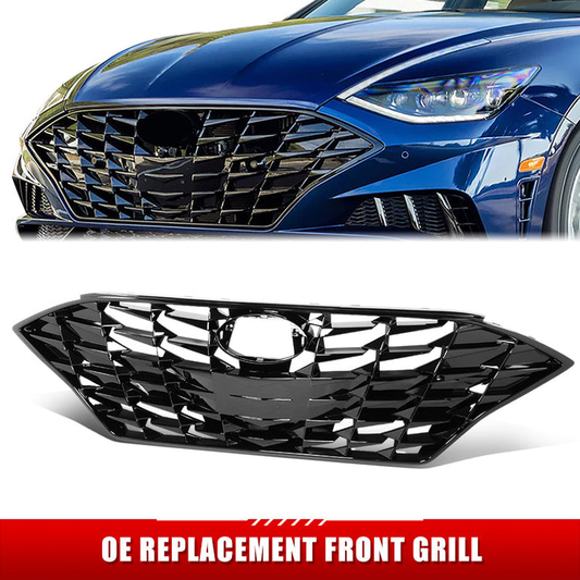 PARRILLA GRILLE - HY SONATA 20-22/ GRILLE ASS'Y/ W/BRIGHT BLACK/ (SEL, SEL PLUS, SPORT MODEL)/ (EU=USA)//PARTS.NO,HY1200230//OEM NO,86350L0700