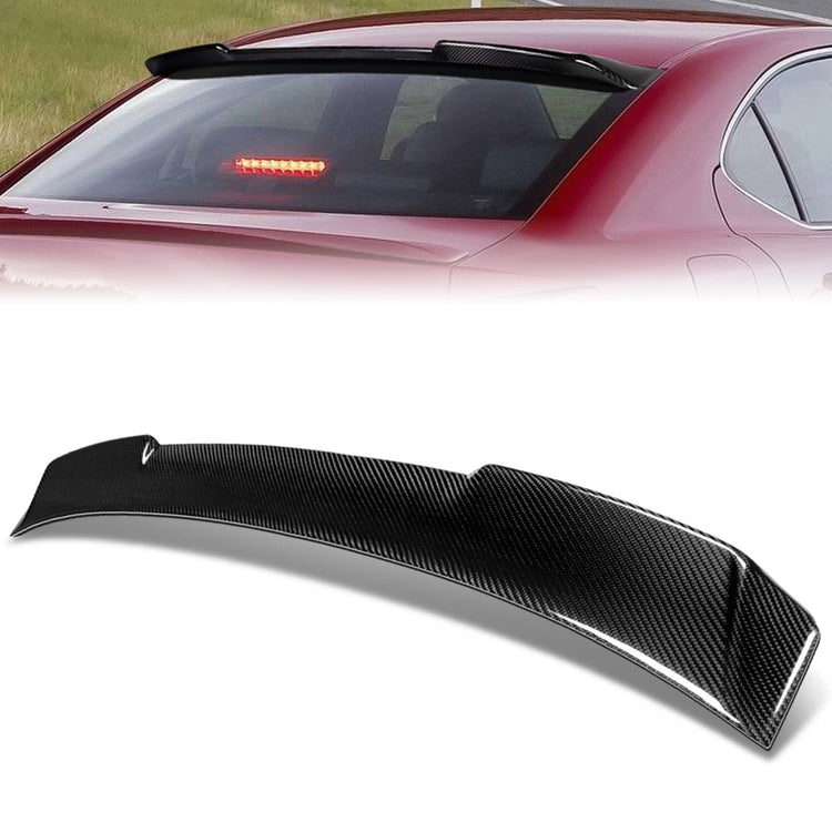 SPOILER CAR ROOF SPOILER - 06-13 LEXUS IS250 IS350 - FITS SEDAN MODELS - CARBON FIBER BLACK