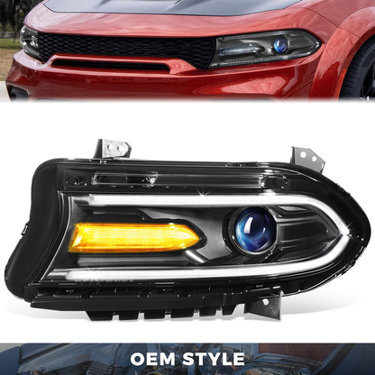 FAROS OE STYLE - 15-22 DODGE CHARGER - HALOGEN HEADLIGHT - LEFT SIDE