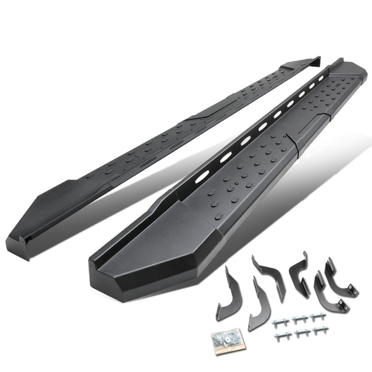 ESTRIBOS 5.5" - STRAIGHT - W/ MOUNTING BRACKETS - 07-17 TOYOTA TUNDRA - CREW CAB - BLACK