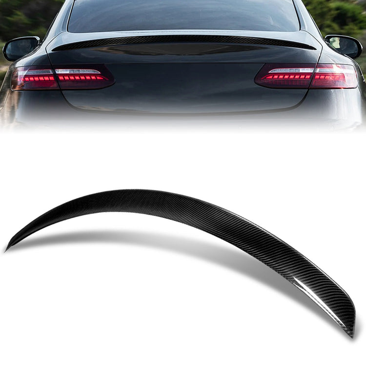 SPOILER CAR TRUNK SPOILER - 19-21 MERCEDES-BENZ E53 AMG / 18-21 MERCEDES-BENZ E53 AMG / 19-21 MERCEDES-BENZ E450 / 18 MERCEDES-BENZ E400 - CARBON FIBER BLACK