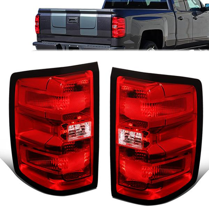 FAROS TRASEROS 14-18 CHEVY SILVERADO 1500 / 15-19 CHEVY SILVERADO 2500HD, SILVERADO 3500HD, GMC SIERRA 3500HD W/ DUALLY WHEELS / 2019 CHEVY SILVERADO 1500LD - FITS MODELS WITHOUT FACTORY LED TAIL LIGHTS -14-15 MODELS MUST REUSE ORIGINAL WIRING HARNESS -