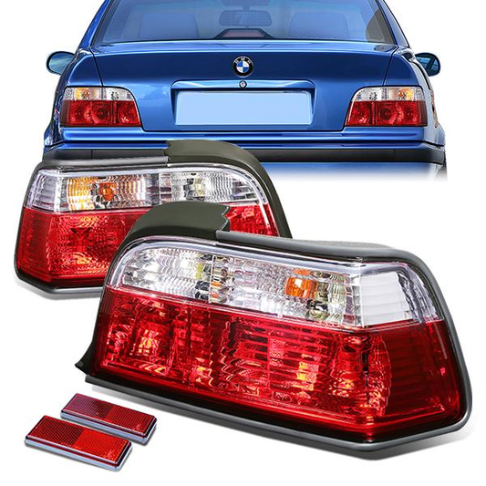 FAROS TRASEROS 92-95 BMW 325I , 325IS / 92-99 BMW 318I , 318IS / 94-99 BMW M3 / 96-99 BMW 328I , 328IS / 98-99 BMW 323I - RED / CLEAR
