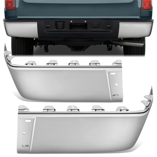 DEFENSA 07-13 CHEVROLET SILVERADO 1500 / GMC SIERRA 1500, 07-14 CHEVROLET SILVERADO 2500 HD, 3500 HD / GMC SIERRA 2500 HD 3500 HD, FITS FLEETSIDE MODELS ONLY WITHOUT PARKING SENSOR HOLES - CHROME