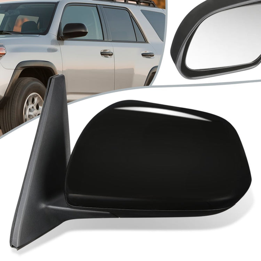 RETROVISOR MIRROR - OEM - 10-13 TOYOTA 4RUNNER - POWERED - HEATED - TEXTURED - BLACK - LEFT