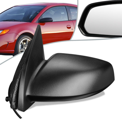 RETROVISOR MIRROR - OEM - 03-07 SATURN ION COUPE - POWERED - TEXTURED - BLACK - LEFT