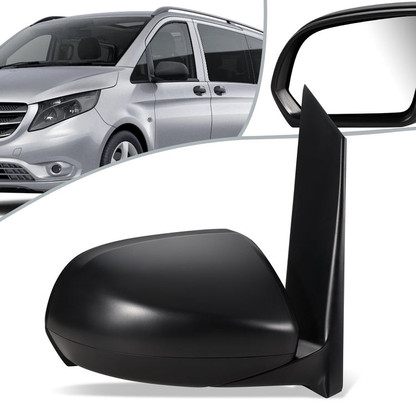 RETROVISOR MIRROR - OEM -16-18 MERCEDES-BENZ METRIS - MANUAL FOLDING - MANUAL ADJUST - TEXTURED BLACK