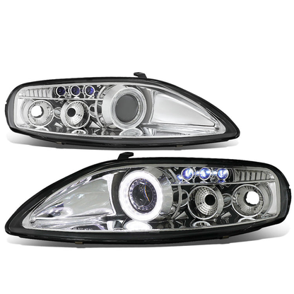 FAROS 92-00 LEXUS SC300 / LEXUS SC400 2-DOOR - LED DRL - HALO PROJECTOR - CHROME HOUSING - 9006 LOW BEAM / 9005 HIGH BEAM