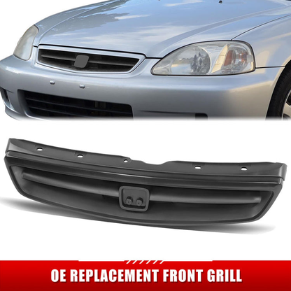 PARRILLA GRILLE - HD CVIC 2/3/4 DR '99-'00/ GRILLE ASS'Y/ MAT-BLACK W/GLOSS BLK MLDG/ (2/3D/(W/O SI) (PERFORMANCE)//PARTS.NO,HO1200169//OEM NO,71121S02003-PFM
