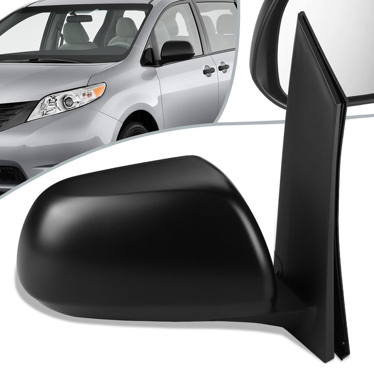 RETROVISOR MIRROR - OEM - 11-14 TOYOTA SIENNA - POWERED - TEXTURED - RIGHT - BLACK