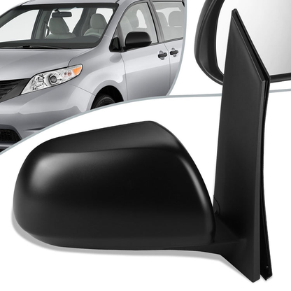 RETROVISOR MIRROR - OEM - 11-14 TOYOTA SIENNA - POWERED - TEXTURED - RIGHT - BLACK