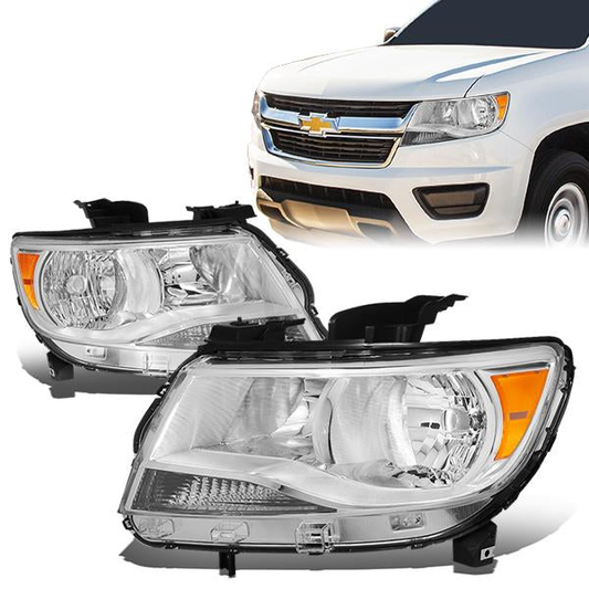 FAROS 15-17 CHEVY COLORADO 4-DOOR - CHROME HOUSING / AMBER CORNER - H11 LOW BEAM / 9005 HIGH BEAM
