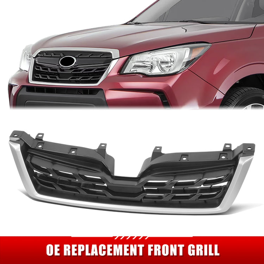 PARRILLA GRILLE - SB FORSTER '14-'16/'17-'18/ GRILLE ASS'Y '17-'18/ LOWER MAT-BLACK/ W/PAINTED GRAY MOULDING//PARTS.NO,SU1200171//OEM NO,91121SG270