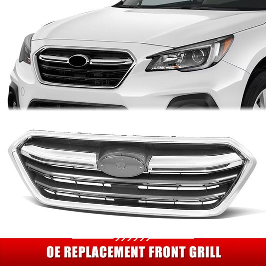 PARRILLA GRILLE - SB LGCY/OTBAK 15-19/ GRILLE ASS'Y 18-19/ MAT-BLACK W/CHROME MOULDING/ (OUTBACK)//PARTS.NO,SU1200172//OEM NO,91121AL17B