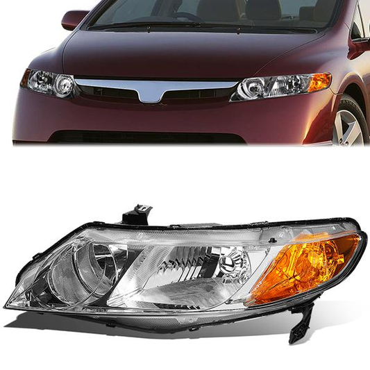FAROS OE STYLE - 06-11 HONDA CIVIC SEDAN - 9006 LOW BEAM / 9005 HIGH BEAM - LEFT