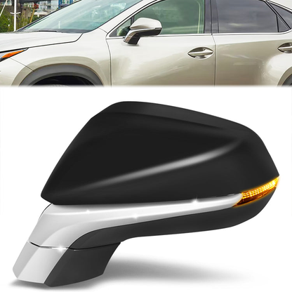 RETROVISOR MIRROR - OE STYLE - LEXUS NX200T 15-17 - LEXUS NX300H 15-17 - WITH POWER WITH HEATED WITH SIGNAL WITH MEMORY - DRIVER SIDE - PAINT TO MATCH - BLACK