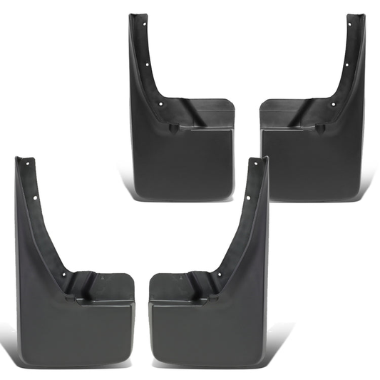 SALPICADERAS MUD GUARD FLAPS - 09-18 DODGE RAM 1500 / 10-18 DODGE RAM 2500, 3500 - 4PCS - MATTE BLACK