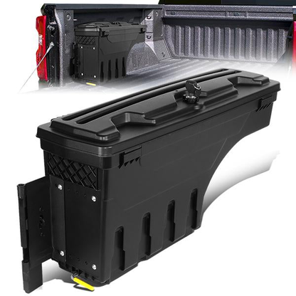nan WHEEL WELL LOCK BOX - 07-20 TOYOTA TUNDRA - DRILLING IS REQUIRED TO MOUNT TO VEHICLE - W/ LOCK - W/ KEY - DRIVER SIDE - BLACK