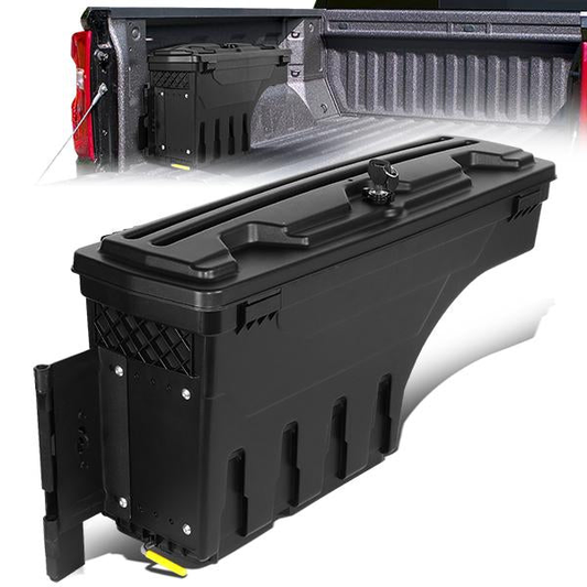 nan WHEEL WELL LOCK BOX - 07-20 TOYOTA TUNDRA - DRILLING IS REQUIRED TO MOUNT TO VEHICLE - W/ LOCK - W/ KEY - DRIVER SIDE - BLACK