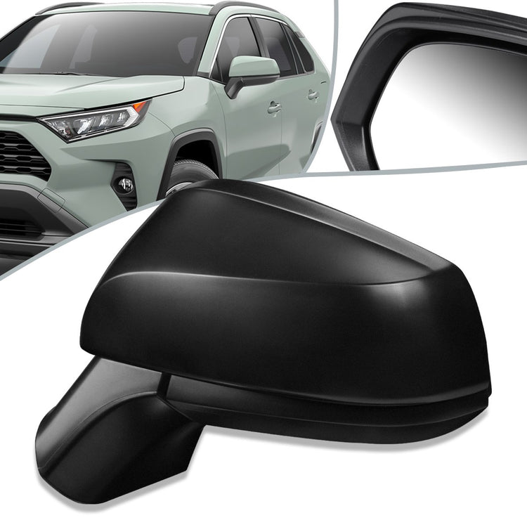 RETROVISOR MIRROR - OEM - 19+ TOYOTA RAV4 - POWERED - FOLDING - TEXTURED - BLACK - LEFT