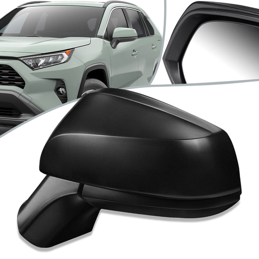 RETROVISOR MIRROR - OEM - 19+ TOYOTA RAV4 - POWERED - FOLDING - TEXTURED - BLACK - LEFT