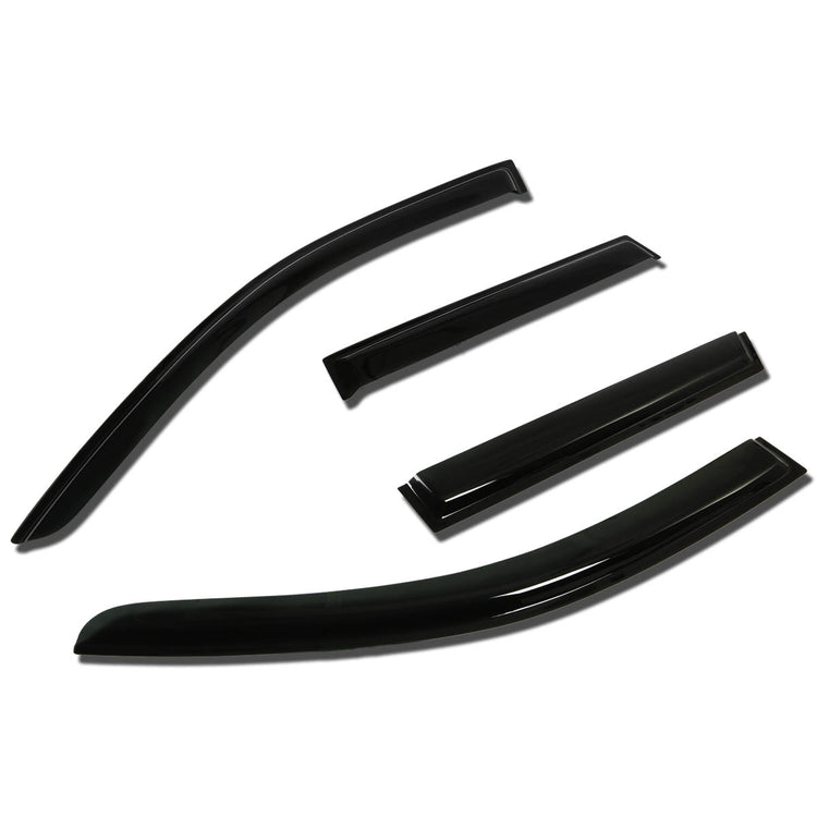 PROTECTOR DE VENTANA WINDOW VISORS - 07-13 MITSUBISHI OUTLANDER - 4PCS - DARK SMOKE