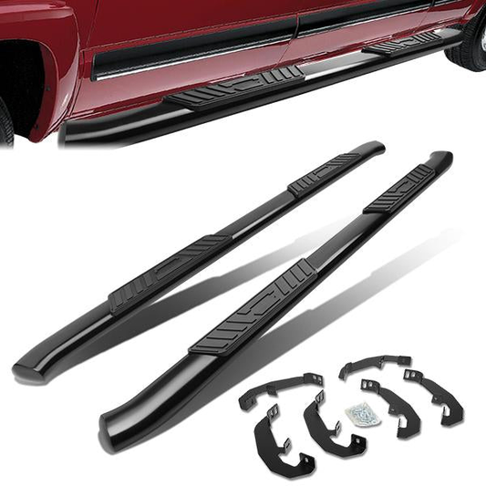 ESTRIBOS 5" - OVAL - 19-20 CHEVY SILVERADO CREW CAB - BLACK