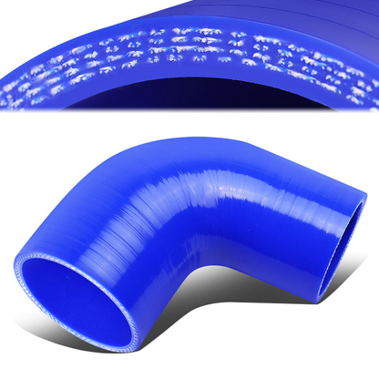 COPLE DE SILICON 3-PLY - 2.00" TO 2.50" REDUCER W/ 90 DEGREE- BLUE - RM4-4