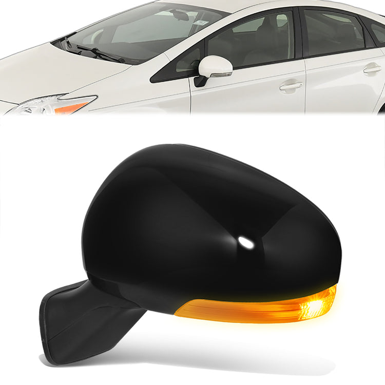 RETROVISOR MIRROR - OE STYLE - TOYOTA PRIUS 15 - WITH POWER WITH HEATED GLASS WITH SIGNAL - DRIVER SIDE - PAINT TO MATCH - BLACK