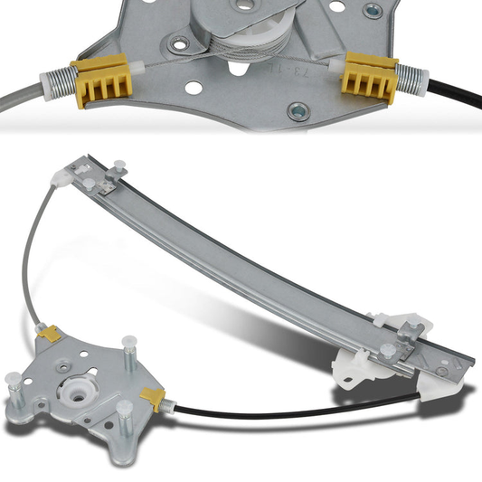 REGULADOR DE VENTANA WINDOW MOTORS & REGULATORS - METALLIC - 96-00 HYUNDAI ELANTRA - METALLIC - BARE STEEL/PLASTIC