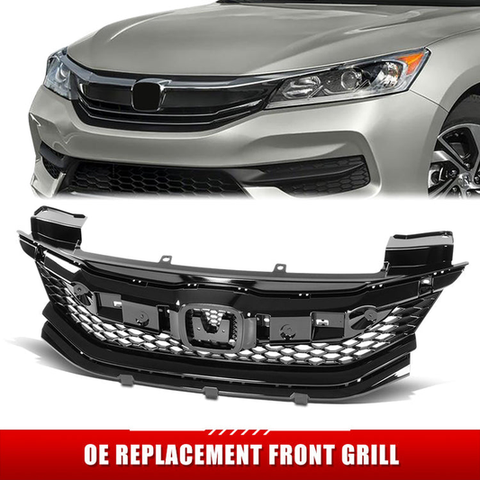 PARRILLA GRILLE - HD ACORD 16-17/18-22/ GRILLE ASS'Y 16-17/ W/PAINTED BLACK (2D)//PARTS.NO,HO1200230//OEM NO,71121T3LA51