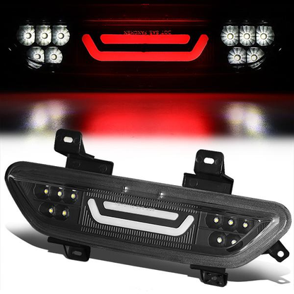 LUZ DE FRENO 15-18 FORD MUSTANG - REQUIRES WIRING INTO EXISTING REVERSE / TAIL LIGHTS - 3D - LED - BLACK