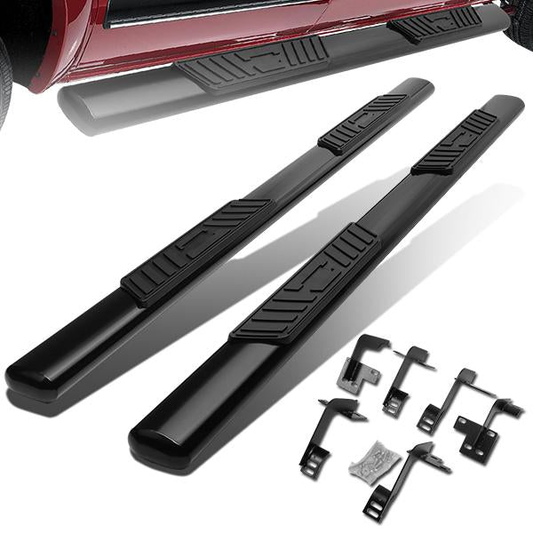 ESTRIBOS 5" - OVAL - STRAIGHT - 19-20 DODGE RAM 1500 - CREW CAB - BLACK