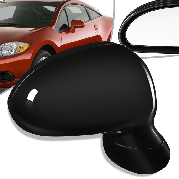 RETROVISOR MIRROR - OEM - 06-08 MITSUBISHI ECLIPSE - POWERED - PAINTABLE - BLACK - RIGHT