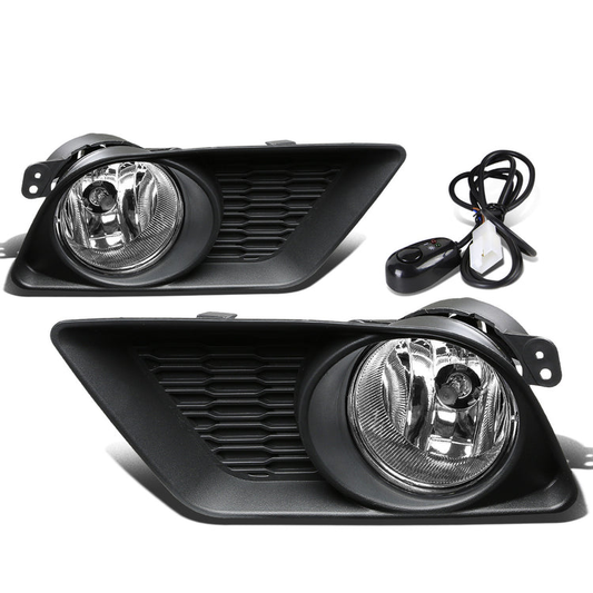 FAROS DE NIEBLA 11-14 DODGE CHARGER - WITH SWITCH, BEZEL - H8 BULB - CHROME / CLEAR