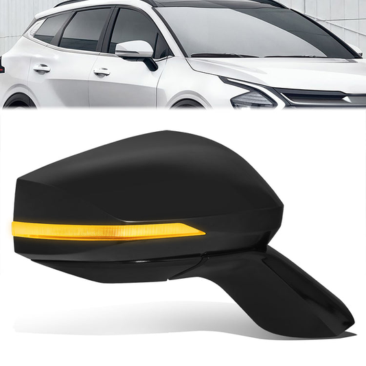 RETROVISOR MIRROR - OE STYLE - KIA SPORTAGE 23-24 - WITH POWER WITH HEATED WITH TURN SIGNAL WITH BLIND SPOT - FOR SX - PASSENGER SIDE - PAINT TO MATCH - BLACK