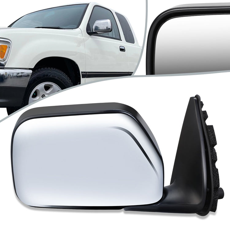 RETROVISOR MIRROR - OEM - 93-98 TOYOTA T100 - POWERED - FOLDING - CHROME COVER - RIGHT