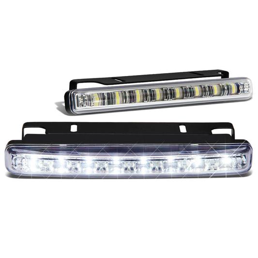 FAROS DE NIEBLA UNIVERSAL - 8 LED - DRL - CLEAR