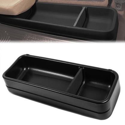 nan REAR SEAT CARGO STORAGE BOX - 09-14 FORD F-150 - CREW CAB - FITS MODELS WITHOUT OEM SUBWOOFER - BLACK