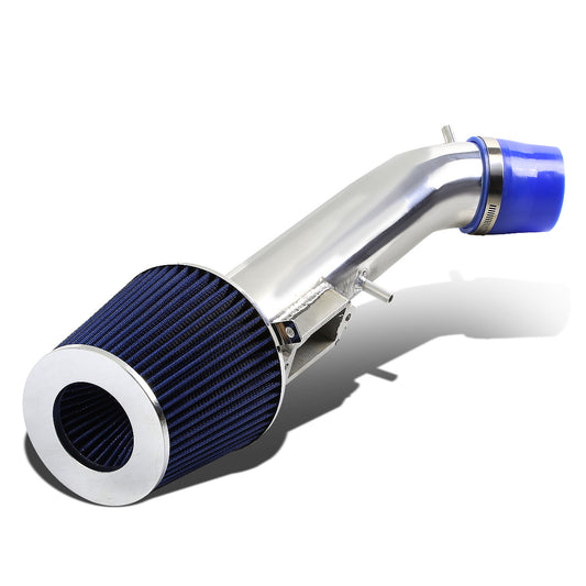 FILTRO DE AIRE ALTO FLUJO 98-00 LEXUS GS300 - 3.00" - SHORT RAM - POLISHED PIPE - BLUE FILTER