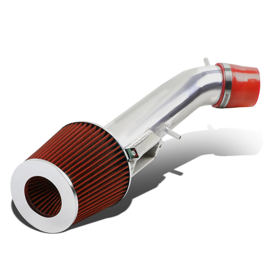 FILTRO DE AIRE ALTO FLUJO 98-00 LEXUS GS300 - 3.00" - SHORT RAM - POLISHED PIPE - RED FILTER