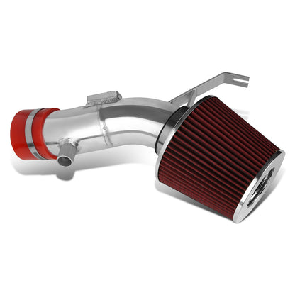 FILTRO DE AIRE ALTO FLUJO 3.00" - SHORT RAM - 07-12 NISSAN ALTIMA 3.5L V6 L32A - RED FILTER - POLISHED PIPE