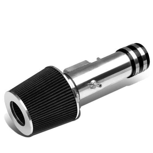 FILTRO DE AIRE ALTO FLUJO 3.00" - SHORT RAM - 97-01 TOYOTA CAMRY V6 - BLACK FILTER - POLISHED PIPE