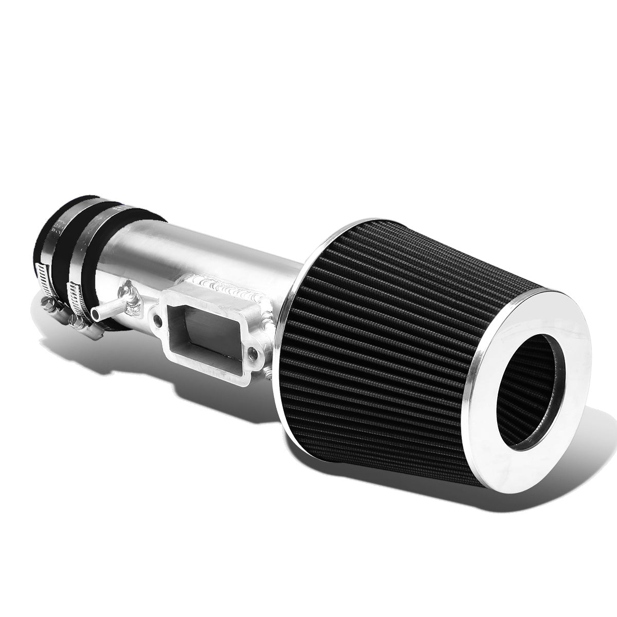 FILTRO DE AIRE ALTO FLUJO 3.00" - SHORT RAM - 97-01 TOYOTA CAMRY V6 - BLACK FILTER - POLISHED PIPE