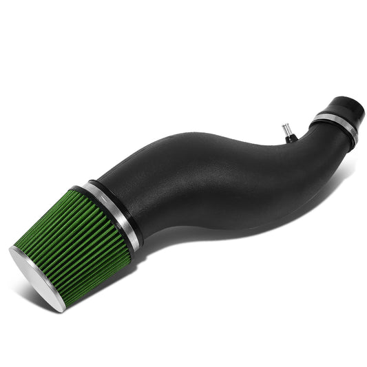 FILTRO DE AIRE ALTO FLUJO SHORT RAM FLARED - 92-00 HONDA CIVIC B/D SERIES - GREEN FILTER BLACK PIPE
