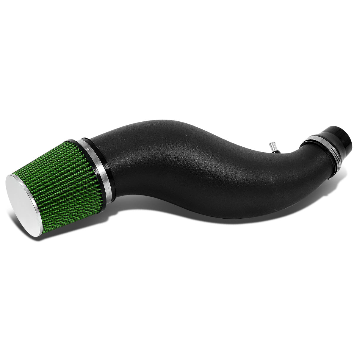 FILTRO DE AIRE ALTO FLUJO SHORT RAM FLARED - 92-00 HONDA CIVIC B/D SERIES - GREEN FILTER BLACK PIPE