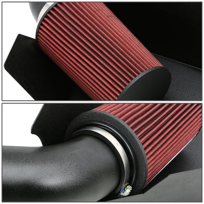 FILTRO DE AIRE ALTO FLUJO HEAT SHIELD - 99-00 CHEVY C/K 1500, 2500, 3500, SUBURBAN MODELS 5.0L, 5.7L V8, TAHOE 5.0L, 5.7L VB, GMC C/K 1500, 2500, 3500, SUBURBAN MODELS 5.0L, 5.7L V8, YUKON 5.0L, 5.7L V8 - ALUMINUM PIPING - WRINKLE FINISH - BLACK